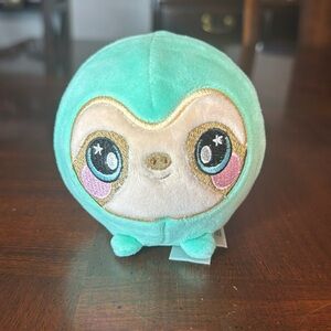 Squeezamals Series 2 Teal Aqua SAMANTHA the SLOTH 3"